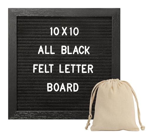 G Gamit Black Felt Letter Board 10x10