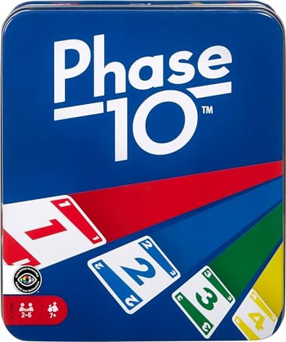 Mattel Games Phase 10 Card Game Tin Box
