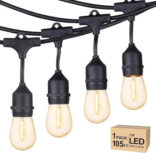 Svater 105FT LED Outdoor String Lights