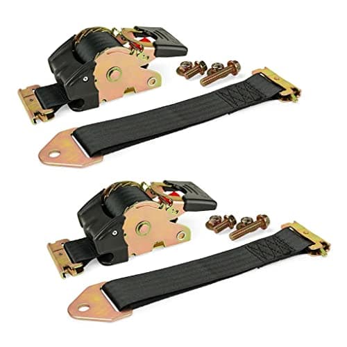 DC Cargo Mall 210RRET-2 Retractable Ratchet Straps (2 Pack)