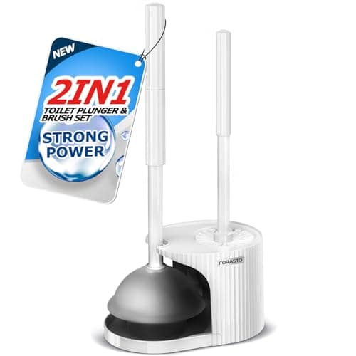 Forasto TB01 2-in-1 Toilet Plunger Set