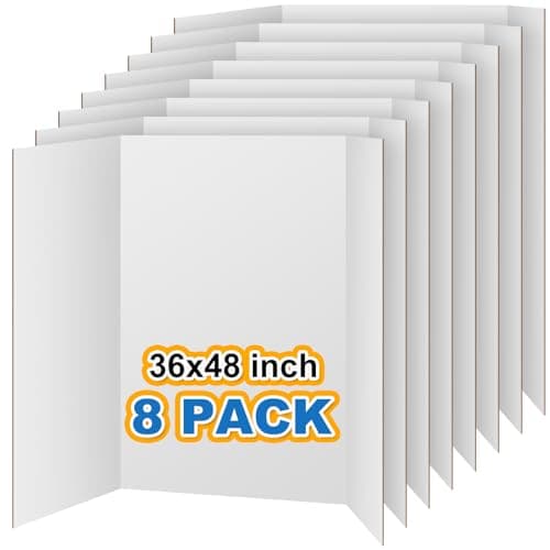 Vints Board02-US 8 Pack Trifold Poster Boards