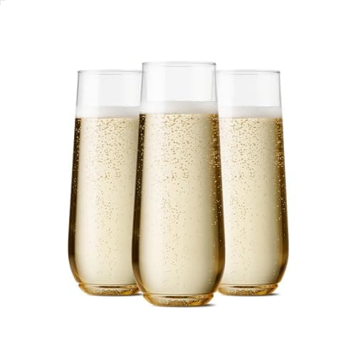 Tossware POP 9oz Flute Champagne Glasses
