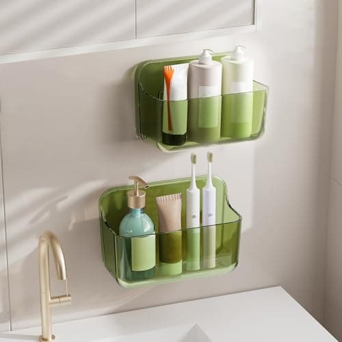 Diesisa Acrylic 2pc Wall-Mount Shower Caddies