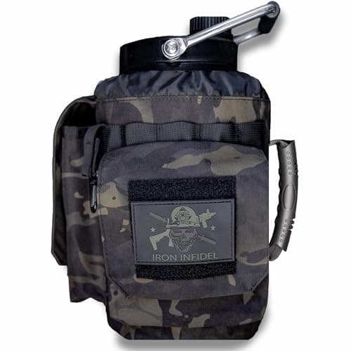 Iron Infidel Battle Bottle 128 oz Black Camo