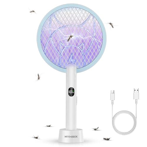 Nymrix Electric Fly Swatter Racket Bug Zapper