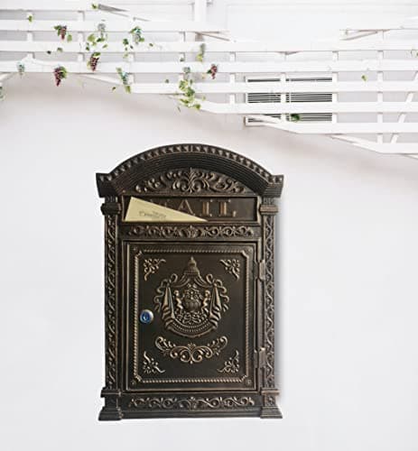 Bstgifts MAILBOX Decorative Locking Wall-Mount Mailbox