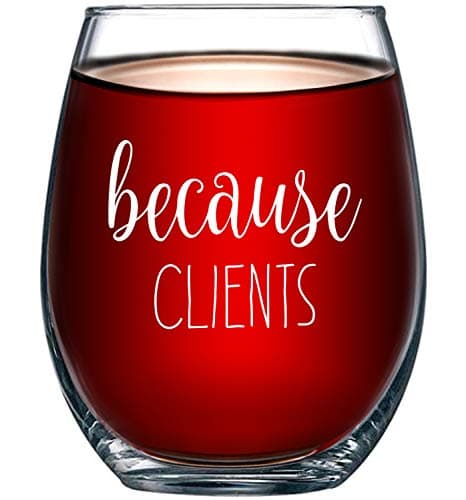 Gelid Because Clients Stemless Wine Glass 15oz