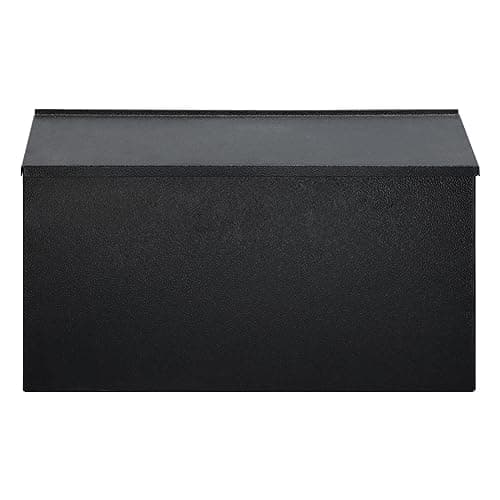 Dalmbox Large Black Wall-Mount Mailbox