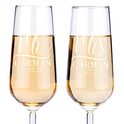 Be Burgundy BBLSR Champagne Flute Set of 2