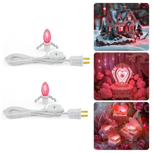 Brightown Pink C7 LED Valentine's Accessory Cord Lights