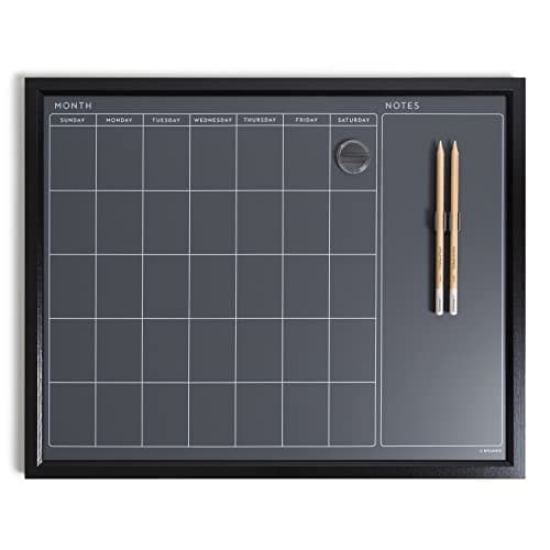 U Brands 2518U Magnetic Chalk Calendar Board
