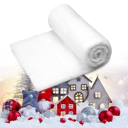 iSamzan Christmas Fake Snow Blanket 3 x 8 Ft