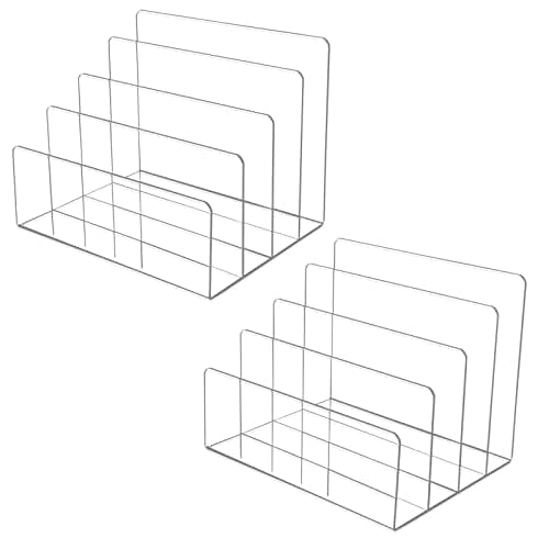 Hiziwimi File Sorters Acrylic 2PCS