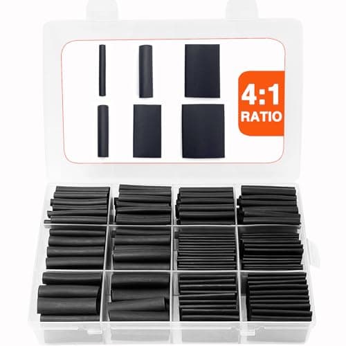 FloweryOcean 258 PCS Heat-Shrink Tubing Kit
