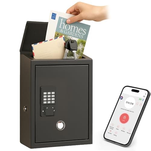 WeHere MB200 Electronic Locking Wall-Mount Mailbox