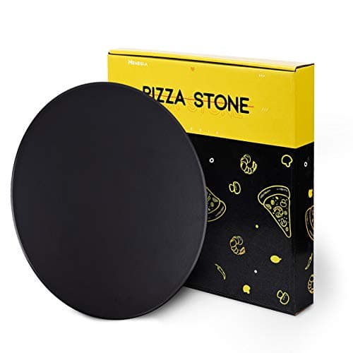 Menesia 12 Inch Black Pizza Stone