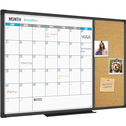 XBoard MBCB2820C6 Dry Erase Calendar Board