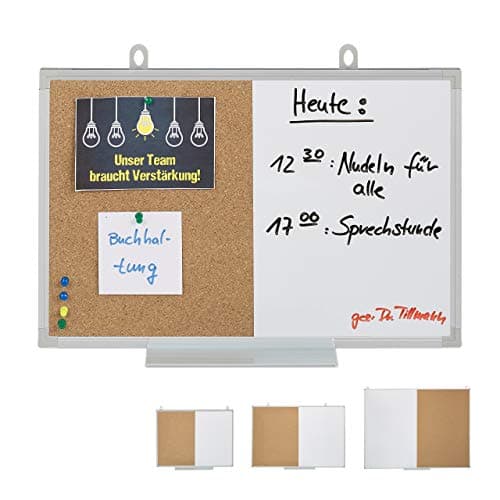 Relaxdays 2 in 1 Combination Board 30x45cm