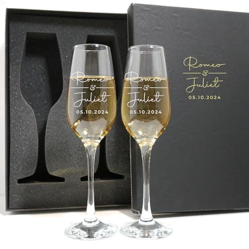 Maison Custom Romeo & Juliet Champagne Flutes Set