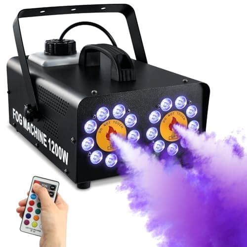 Tcfundy Dual Spray 1200W Fog Machine