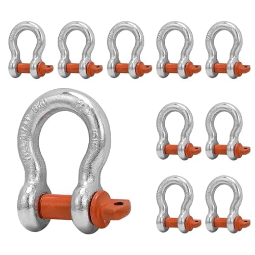 Leero 10SK-5.8 Orange D Ring Shackles