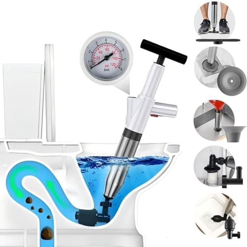 Vnjobas HF-0005 High-Pressure Toilet Plunger
