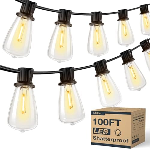Addlon 100FT LED Outdoor String Lights