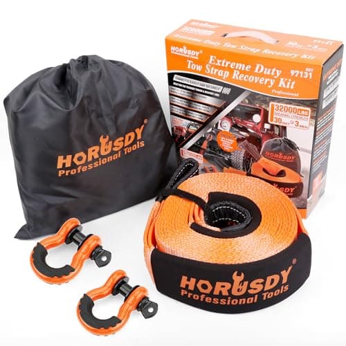 Horusdy 97131 Heavy-Duty Tow Strap Kit