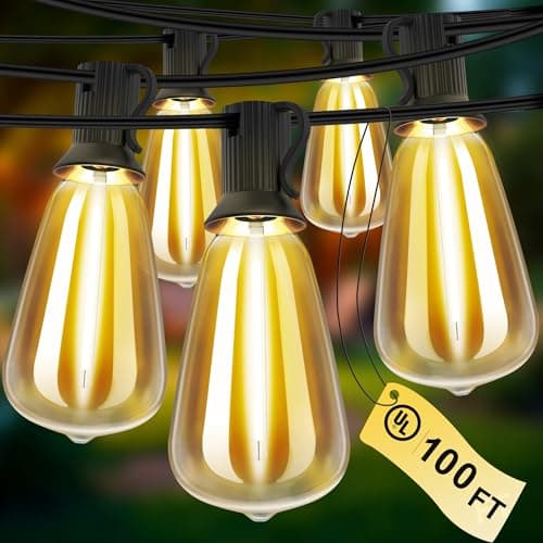 AUBVERC 100 FT LED Outdoor String Lights