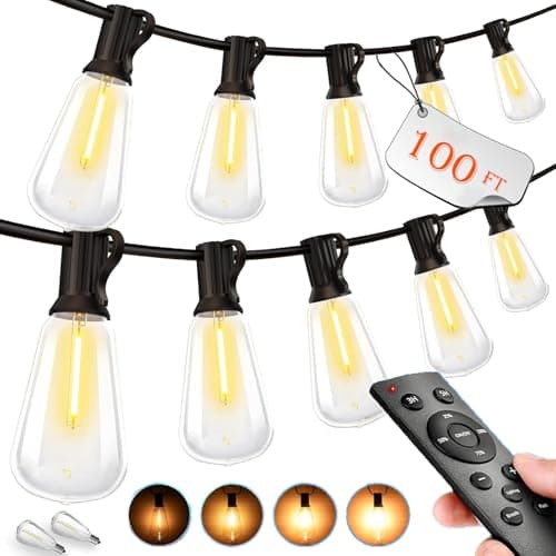 MGVIH 100Ft LED Outdoor String Lights CMC-O37XA