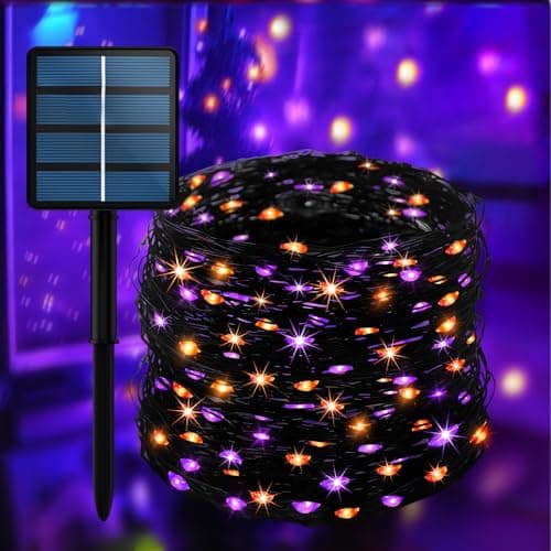 Selarlyt 200LED Halloween Orange & Purple String Lights