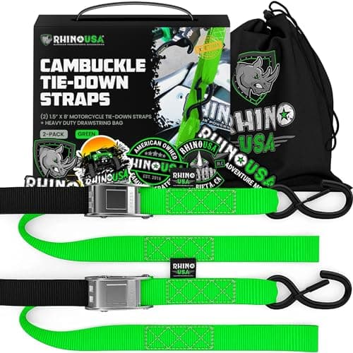 Rhino USA RNO-CAMSOFT Motorcycle Tie-Down Straps