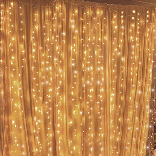Twinkle Star 300 LED Warm White Curtain Lights