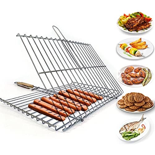 Hakan 11.8x15.8-inch Lockable Grill Basket