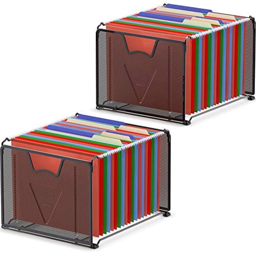 Simple Houseware DO-18A-2 Mesh File Organizer 2-Pack
