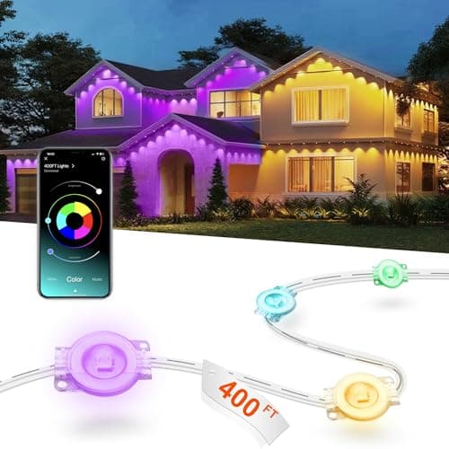 Nexillumi 400ft RGB Outdoor String Lights