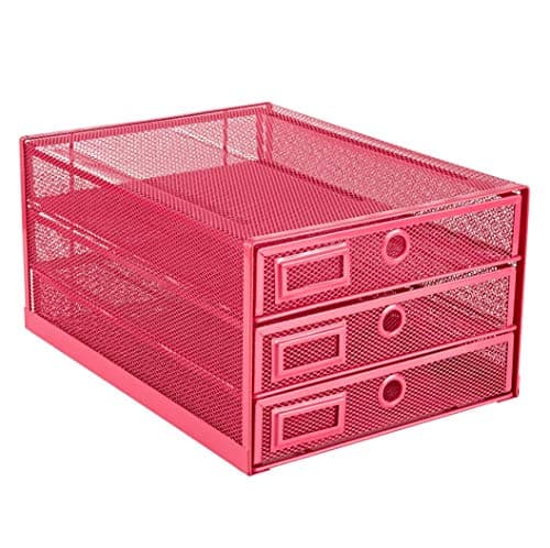 Annova AN3205 Pink Mesh Desk Organizer