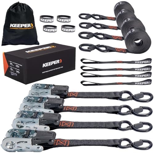 Keeper 30059 Ratchet Tie-Down Kit 4PK