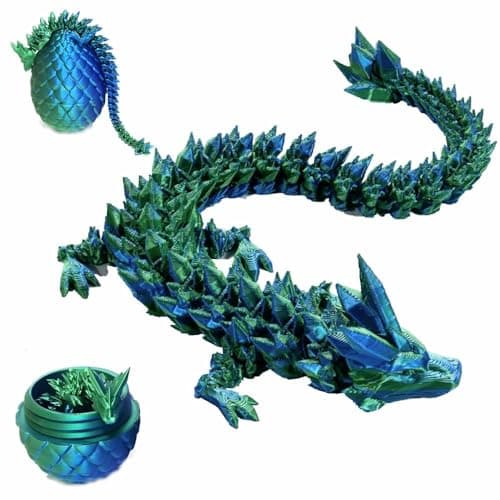 Zobetro 3D Crystal Dragon in Egg Green