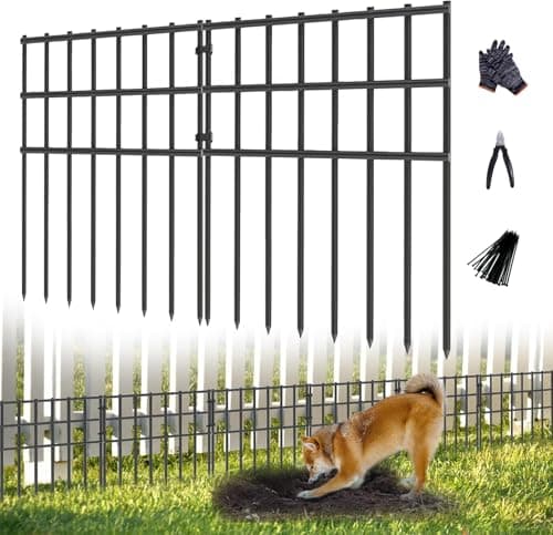 Avelotuug XWL-25 Black 25-Pack Garden Animal Barrier Fence