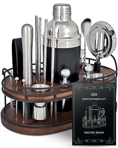 Home Hero 22-Piece Silver Bartender Kit