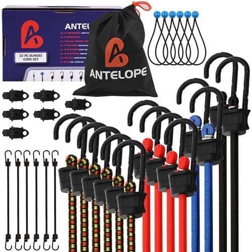 A Antelope 32-Piece Bungee Cord Set