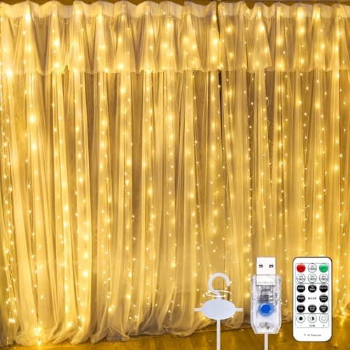SINAMER 300 LED Warm White Curtain Light