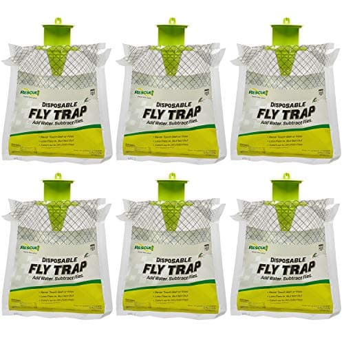 Rescue! Outdoor Disposable Hanging Fly Trap - 6 Traps