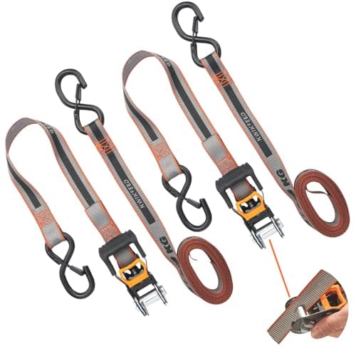 KwikFeed ExtremeEdge Ratchet Tie-Down Straps 2 Pack