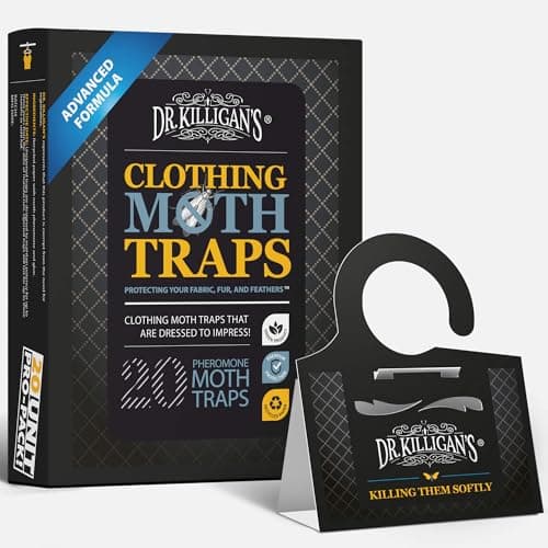 Dr. Killigan's Premium Black 20-Pack Clothing Moth Traps