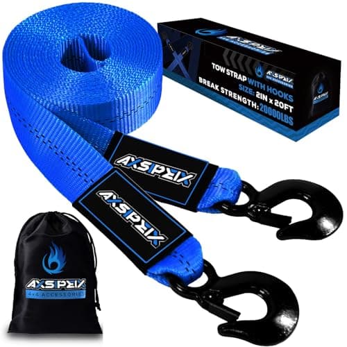 Axsipeix Heavy-Duty Tow Strap 2'x20ft