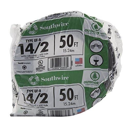 Southwire 13054222 UF-B Outdoor Wire 50ft