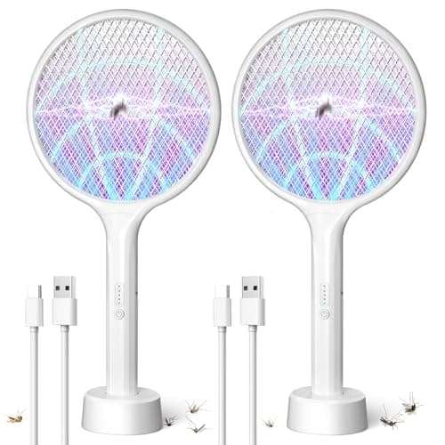 DEEZEE 2-Pack Electric Fly Swatter Zapper